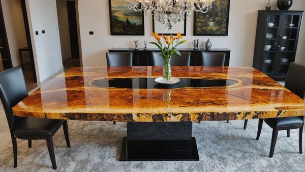 Table à manger résine époxy: élégance et durabilité pour votre intérieur